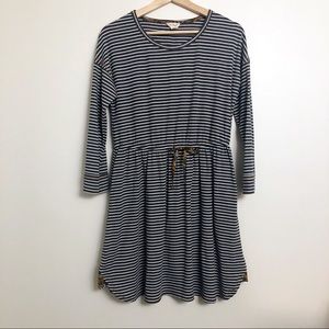 Hem & Thread | Striped Jersey Elastic Waist Dress